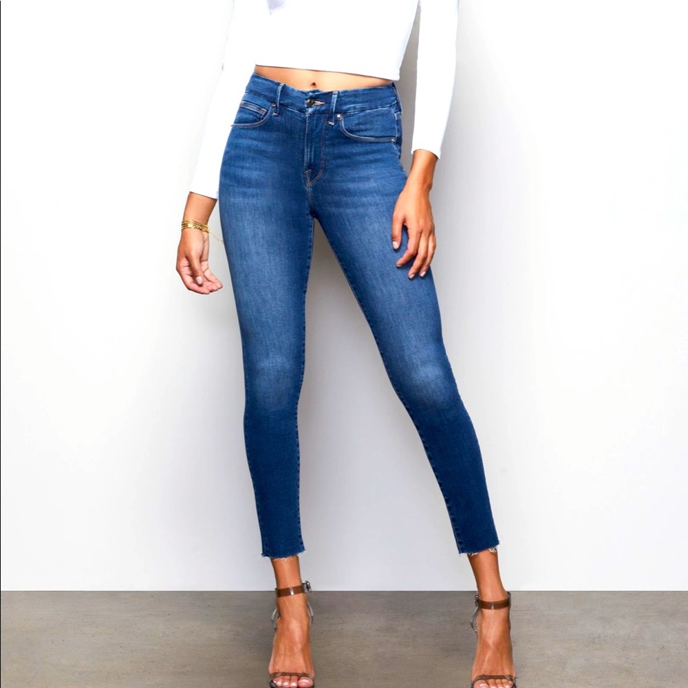 Good American Good Waist Crop Raw Edge - size 6